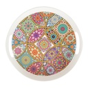 PLATEAU DECO PLASTIQUE AVEC POIGNEE 28 CM DESIGN MIX