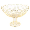 CORBEILLE A FRUITS LUXE AVEC PIEDS 27X20 CM DECO METAL MODELE OR 