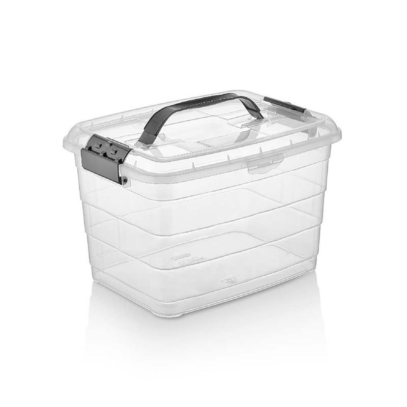 BOITE ALIMENTAIRE AVEC POIGNEE 5 LITRES TRANSPARENT
