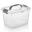 BOITE ALIMENTAIRE AVEC POIGNEE 14 LITRES TRANSPARENT