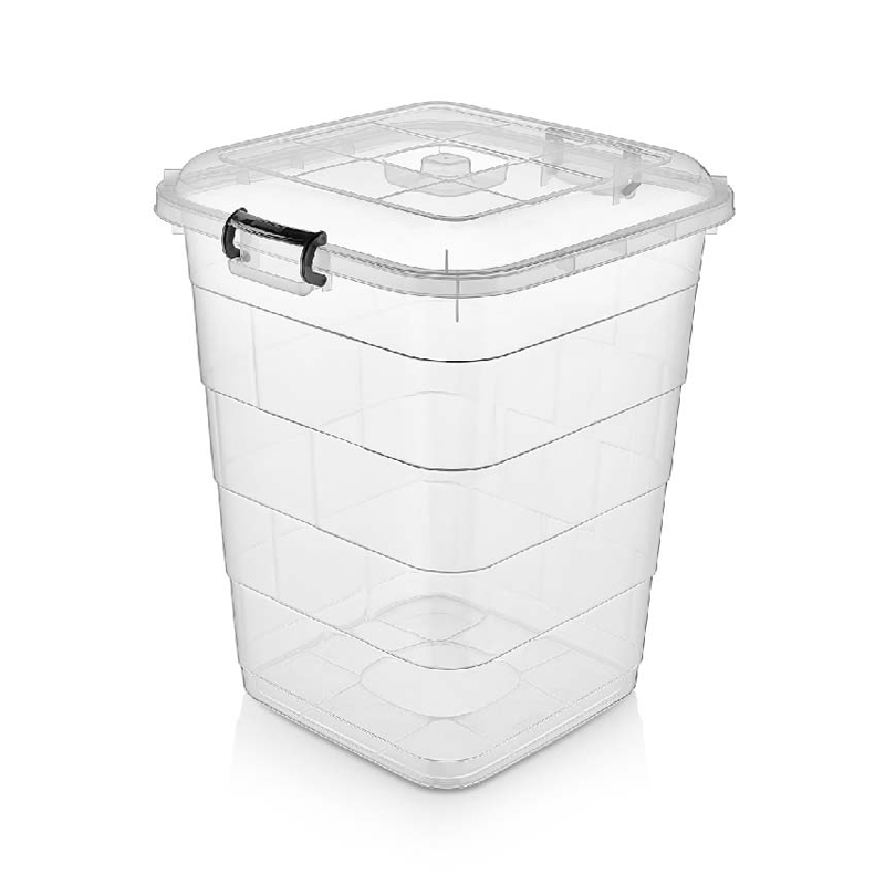 BOITE ALIMENTAIRE TRANSPARENTE AVEC FERMETURE 35 LITRES TRANSPARENT