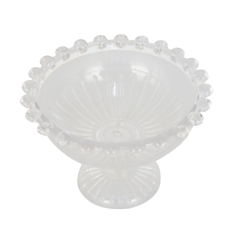 PRESENTOIR DECORATIF AVEC PIED CRYSTAL 10X7 CM TRANSPARENT