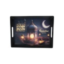 PLATEAU DECO 22X29 CM  EDITION SPECIAL RAMADAN MIX NOIR / BLANC