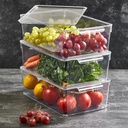 RANGEMENT REFREGIRATEUR AVEC COUVERCLE 32,5X20X10 CM TRANSPARENT