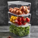 RANGEMENT REFREGIRATEUR AVEC COUVERCLE 32,5X20X14 CM TRANSPARENT