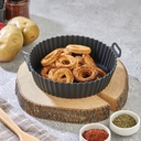 MOULE POUR AIR FRYER EN SILICONE 20X5 CM COULEUR NOIR