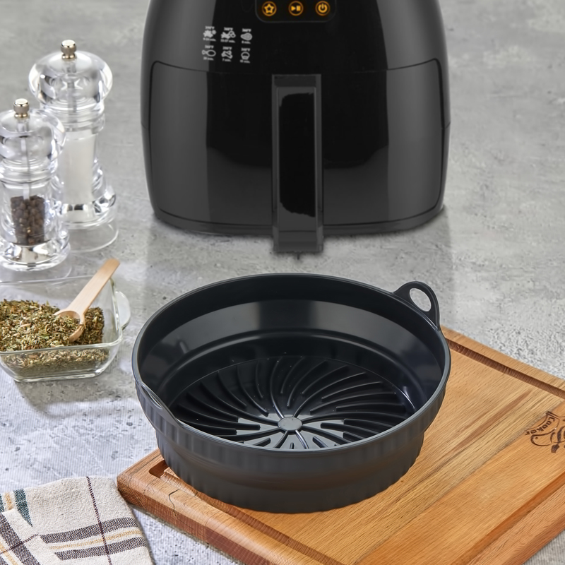 MOULE POUR AIR FRYER EN SILICONE 20X6 CM COULEUR NOIR