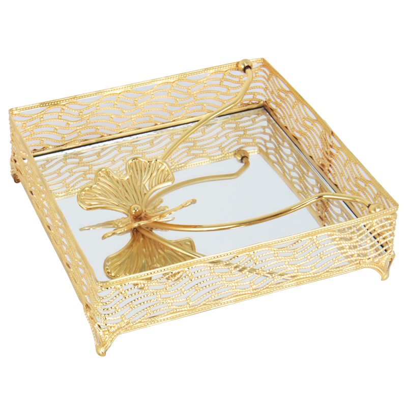 PORTE PAPIER DECO METAL 18X5 CM MODELE OR 
