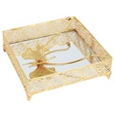 PORTE PAPIER DECO METAL 18X5 CM MODELE OR 