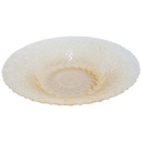 BOL FRUIT DECO EN VERRE 40 CM  TRANSPARENT AMBRE