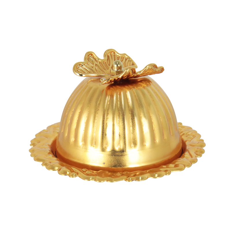 MINI BONBONNIERE DECO METAL 10X6 CM MODELE OR 