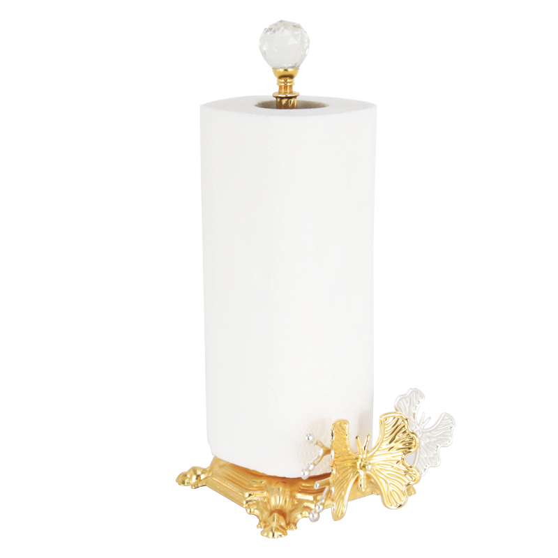 PORTE PAPIER DECO METAL LUXE 30X12X11 CM MODELE OR 