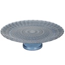 PLATEAU DE PRESENTATION DECO AVEC PIED EN VERRE 33X10 CM
