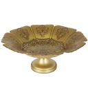 PLATEAU DE PRESENTATION DECO AVEC PIED EN VERRE 32X12 CM