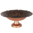 PLATEAU DE PRESENTATION DECO AVEC PIED EN VERRE 32X12 CM