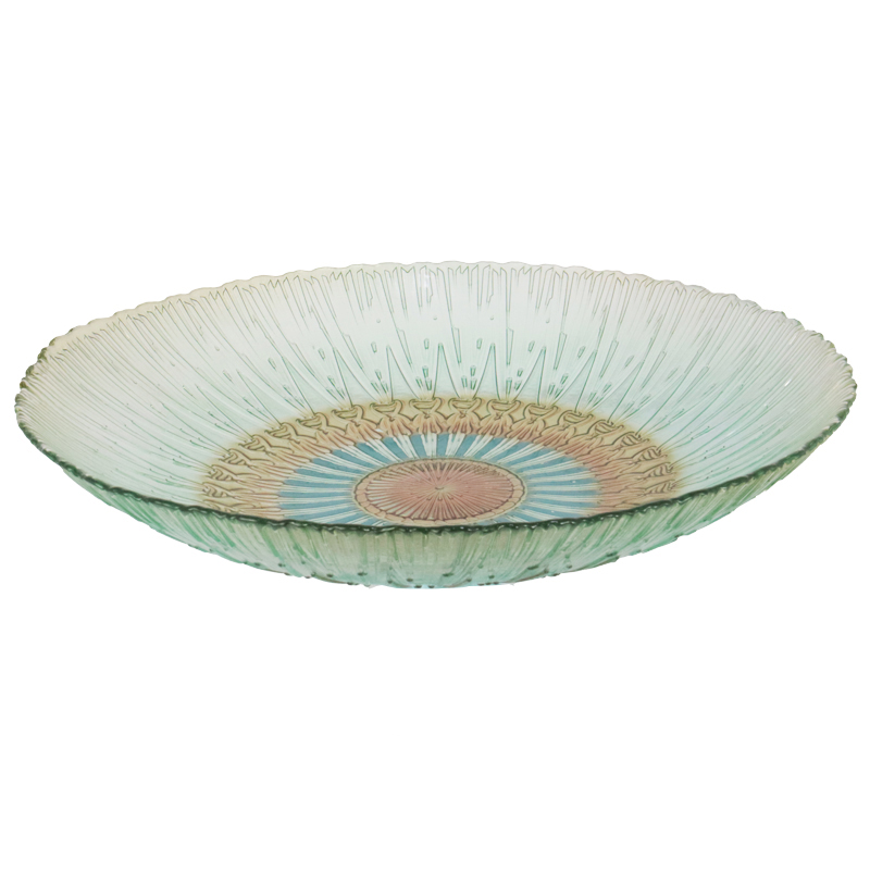 ASSIETTE DE PRESENTATION DECO EN VERRE 32 CM