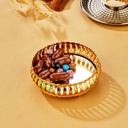 MINI PLATEAU DECO METAL 9 CM MODELE OR 