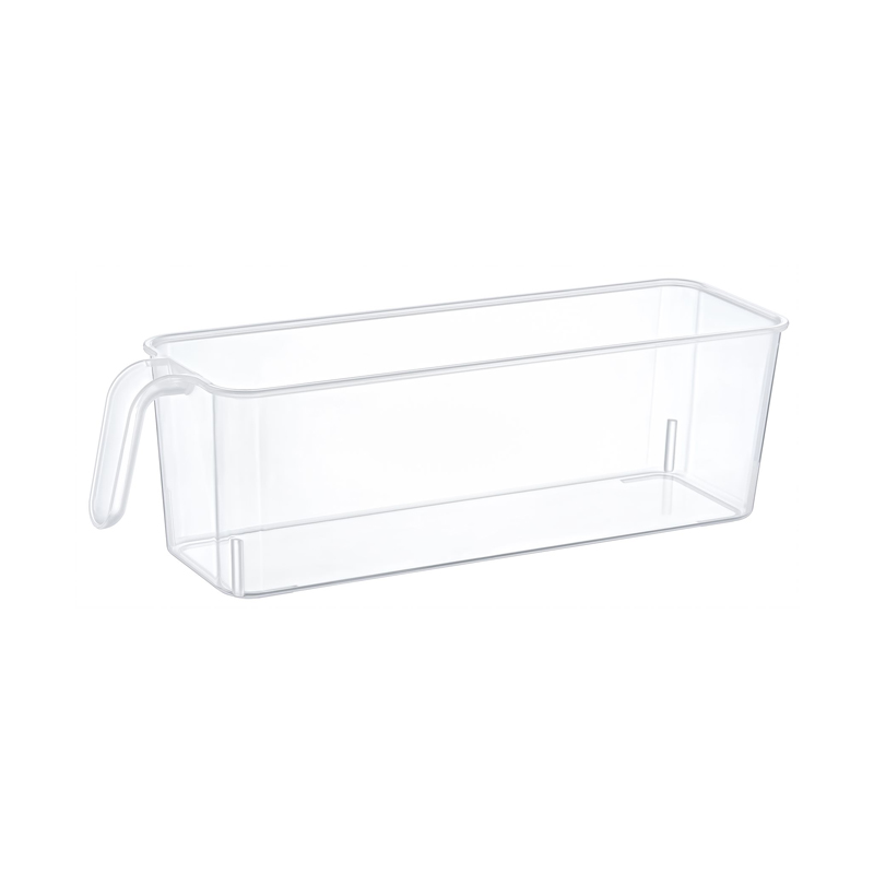 RANGEMENT REFREGIRATEUR AVEC POIGNEE 34X10X10 CM TRANSPARENT