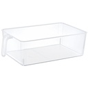 RANGEMENT REFREGIRATEUR AVEC POIGNEE 34X20X10 CM TRANSPARENT