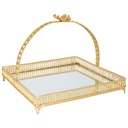 PLAEAU DECO PRESENTOIR 24X24X15 CM MODELE OR 