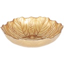 ASSIETTE DECO 16 CM MIX OR/CUIVRE/ROUGE