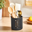 PORTE COUVERTS PLASTIQUE 12X13 CM COULEUR MIX BLANC/NOIRE/BEIGE/GRIS