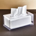 PORTE PAPIER CRYSTAL PLASTIQUE TRANSPARENT AVEC BOITE 21X12 CM