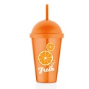 BOUTEILLE AVEC PAILLE PLASTIQUE 450 ML 
