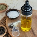 BOUTEILLE HUILE AVEC SPRAY 245 CC EN VERRE 