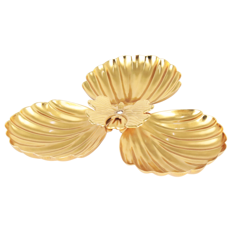 PRESENTOIR DECO METAL 3 COMPARTIMENTS 8X7 / 18X8 CM MODELE OR