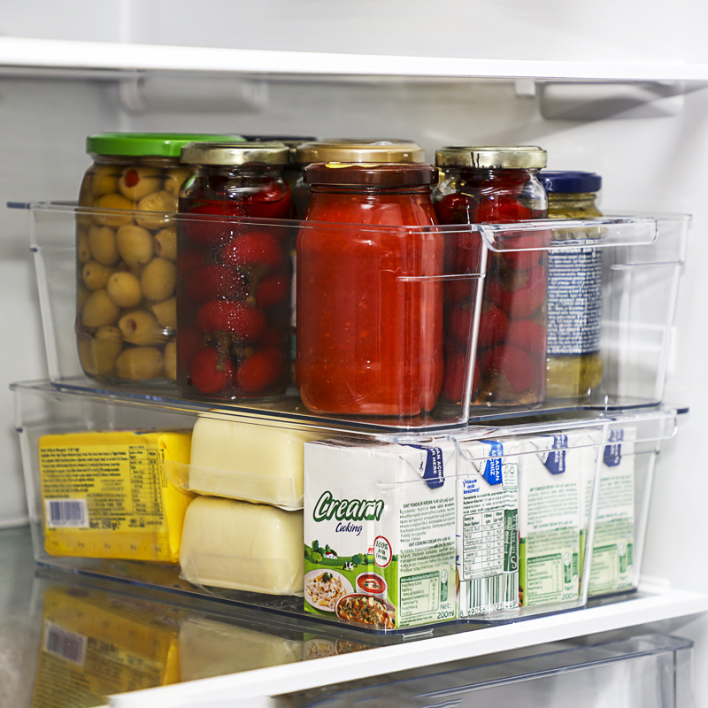 RANGEMENT REFREGIRATEUR 33X21X10 CM TRANSPARENT
