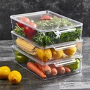 RANGEMENT REFREGIRATEUR AVEC COUVERCLE 32,5X20X7,5 CM TRANSPARENT