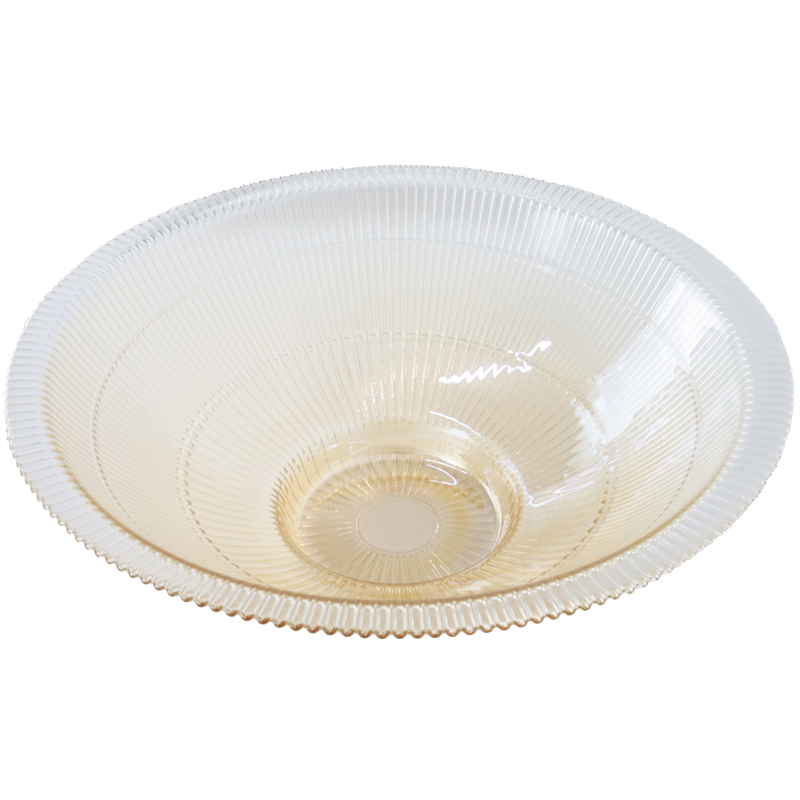 BOL FRUIT DECO EN VERRE 34 CM TRANSPARENT AMBRE 