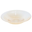BOL FRUIT DECO EN VERRE 30 CM  TRANSPARENT AMBRE
