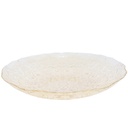 BOL FRUIT DECO EN VERRE 33 CM  TRANSPARENT AMBRE