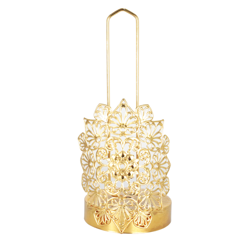 PORTE PAPIER DECO METAL MODELE OR