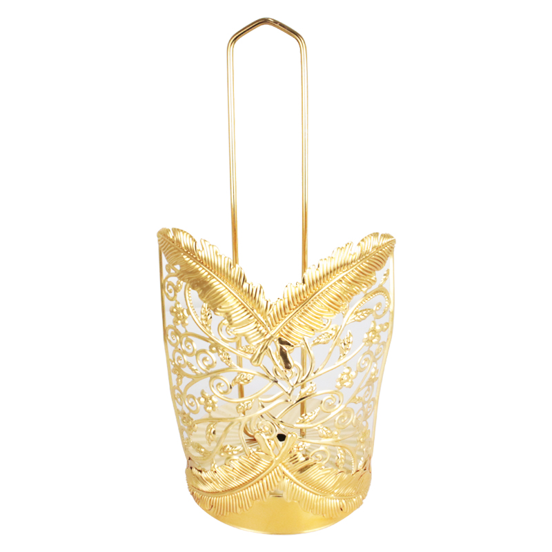 PORTE PAPIER DECO METAL MODELE OR
