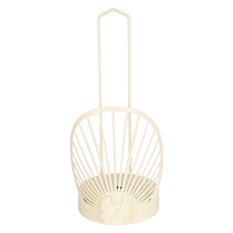 PORTE PAPIER DECO METAL COULEUR BEIGE