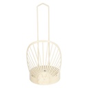 PORTE PAPIER DECO METAL COULEUR BEIGE