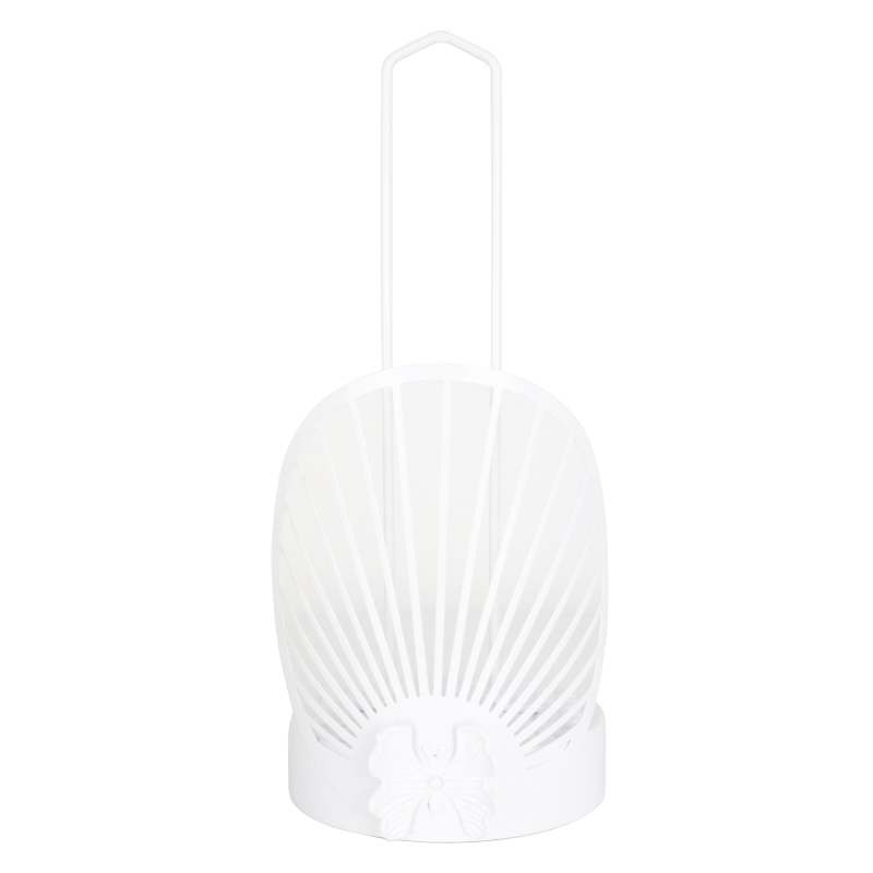 PORTE PAPIER DECO METAL COULEUR BLANC