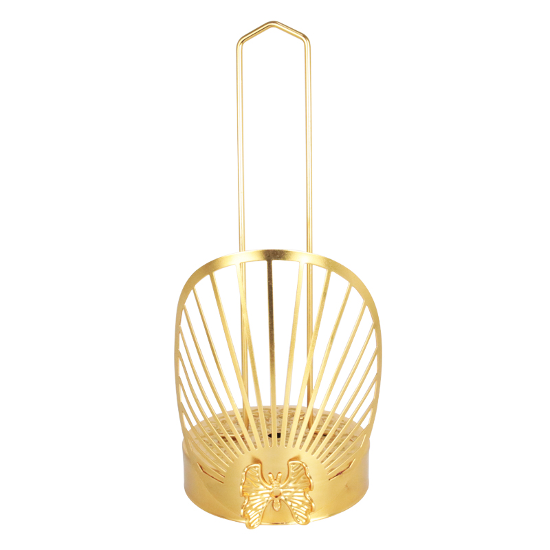 PORTE PAPIER DECO METAL MODELE OR