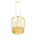 PORTE PAPIER DECO METAL MODELE OR