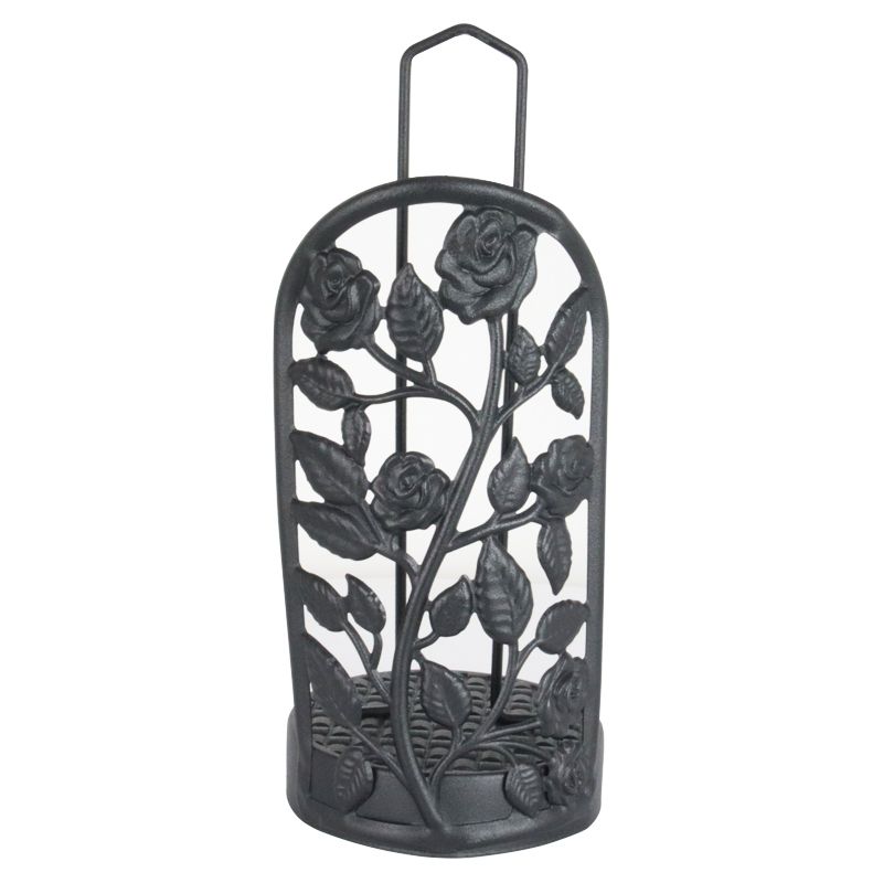 PORTE PAPIER DECO METAL COULEUR NOIR
