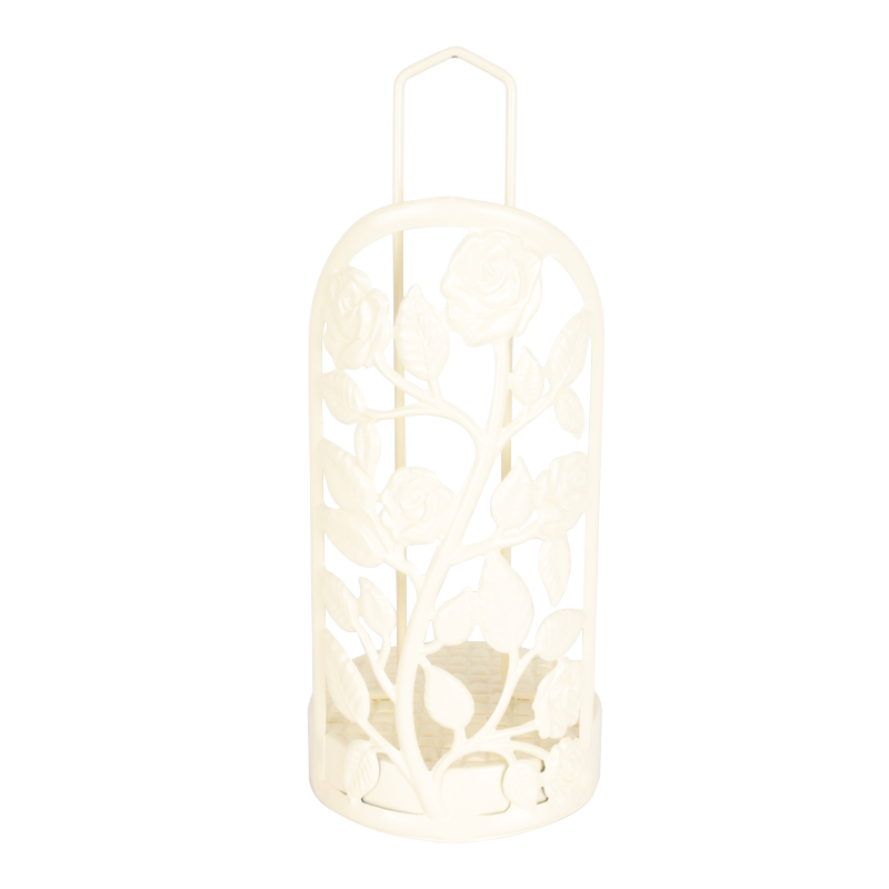PORTE PAPIER DECO METAL COULEUR BEIGE