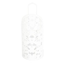 PORTE PAPIER DECO METAL COULEUR BLANC