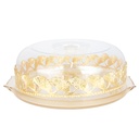 CLOCHE A GATEAU EN VERRE 30X10 CM MODELE OR