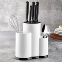 PORTE COUVERTS 23X20X11 CM MIX NOIR/BLANC