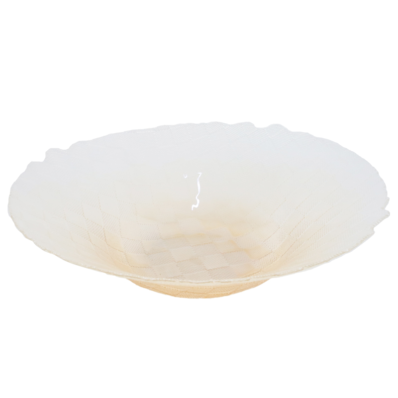 BOL FRUIT DECO EN VERRE 30 CM TRANSPARENT AMBRE 