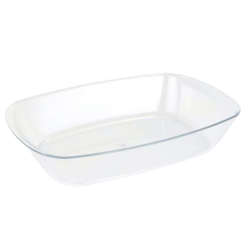 PLAT CRYSTAL PLASTIQUE TRANSPARENT 17 CM