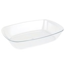 PLAT CRYSTAL PLASTIQUE TRANSPARENT 17 CM